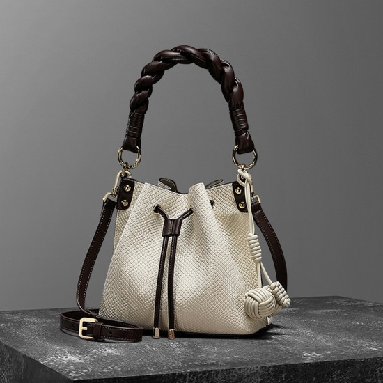 Water Bucket Bag for Womens Crossbody Leather Bag - Memoo.com